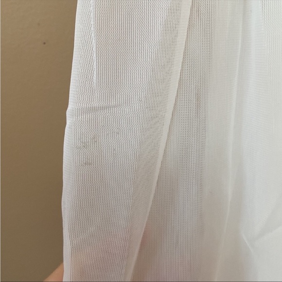 VTG Deadstock White Nylon Lace Wedding Peignoir Robe - Picture 11 of 12